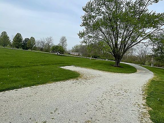 Looking from garage to road 