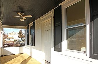Refurbished front porch