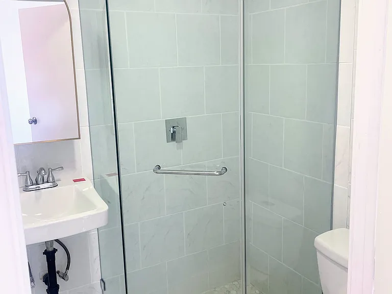 Frameless shower glass door