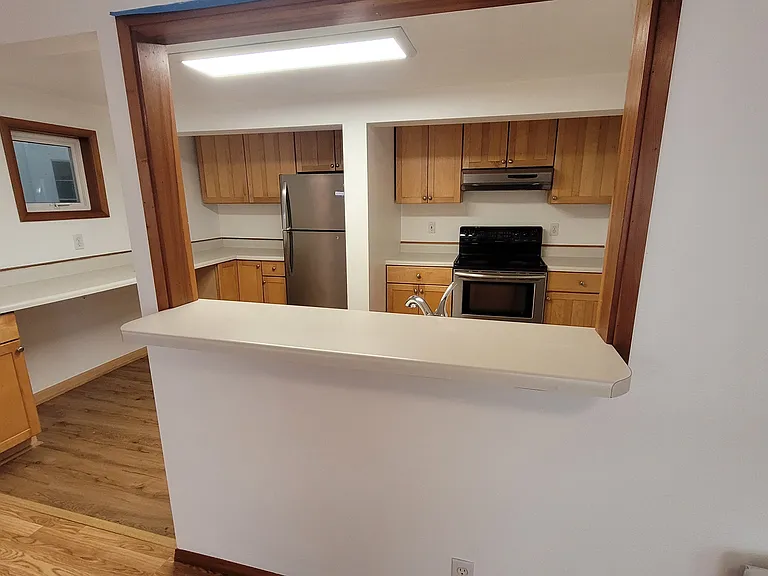 Kitchen pass-through/breakfast bar