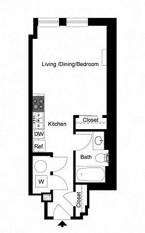Floor plan Studio - B