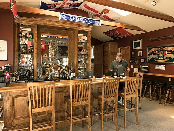 british styled pub room