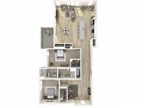 Floor plan 2F (with Den)