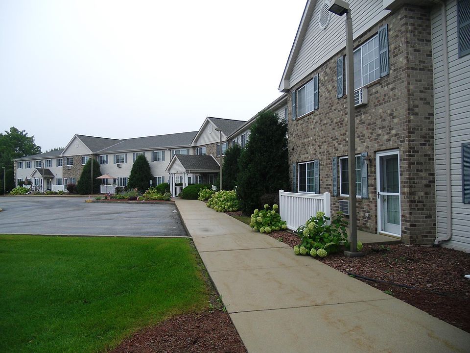 Front view of building