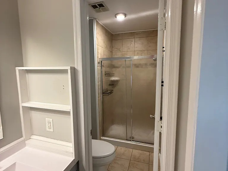 Master toilet and shower
