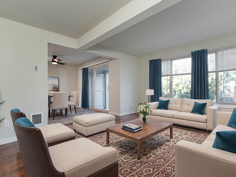 Experience luxury living with this beautifully designed living and dining space, perfect for relaxation and entertainment. Experience luxury living with this beautifully designed living and dining space, perfect for relaxation and entertainment.