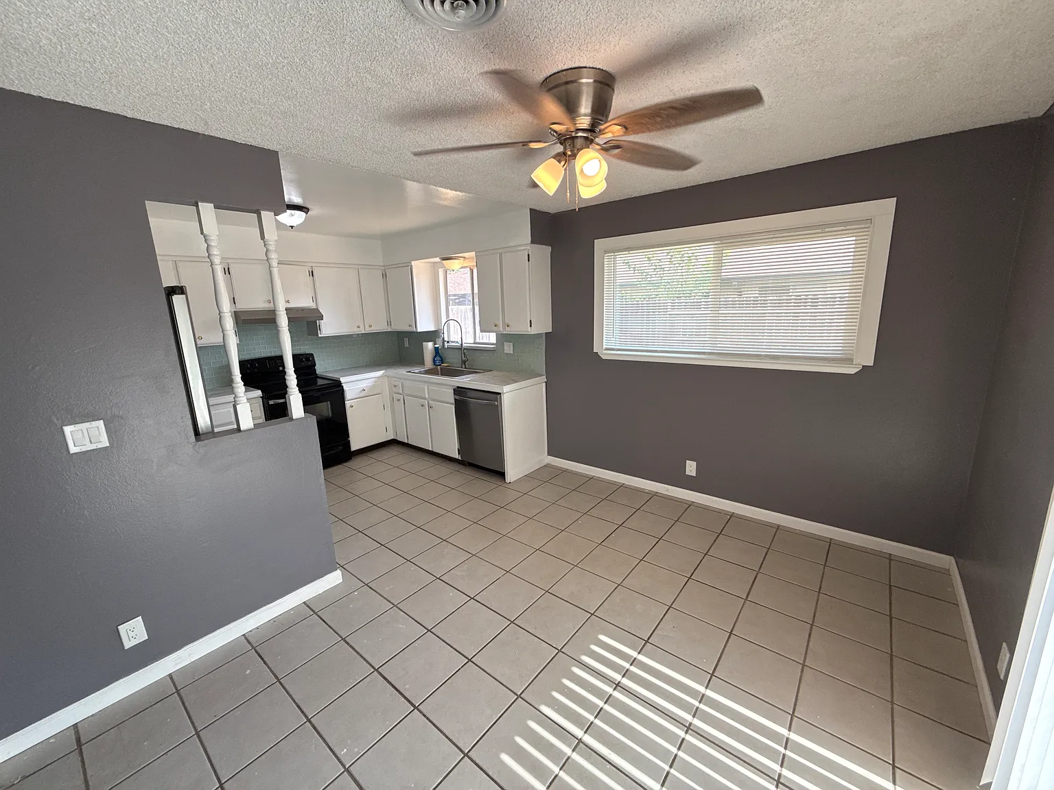 Dining room facing kitchen