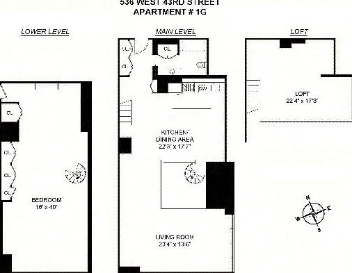 5th image of 536 W 43rd St APT 1g