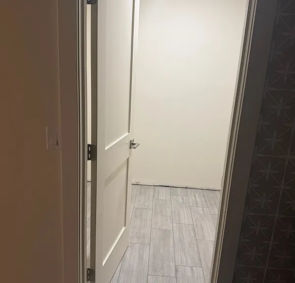 Coming Soon: Custom 16" wide not 12" wide shelving and shoe racks are being added to this second large closet for the Primary Suite