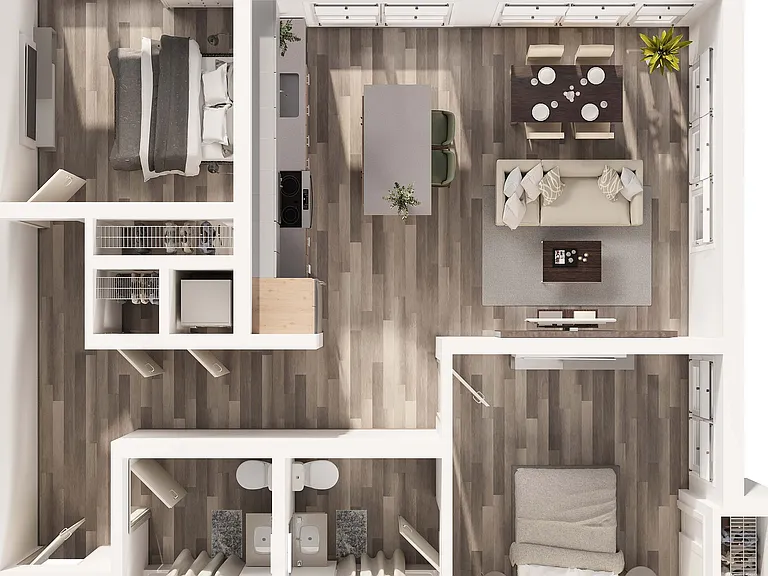 Two Bedroom E2 (3)(14) Two Bedroom E2 (3)(14)