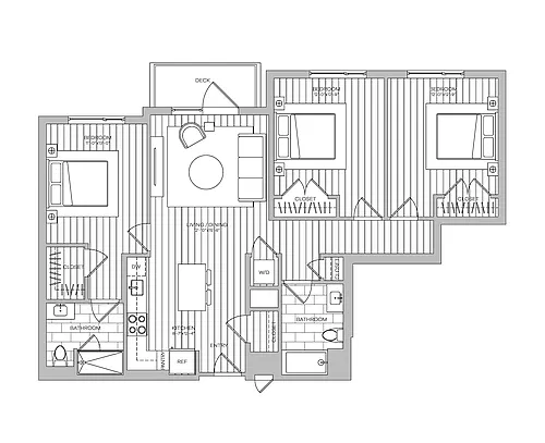 Floor plan 3 Bed 2 Bath