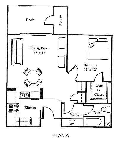 Floor plan Plan A