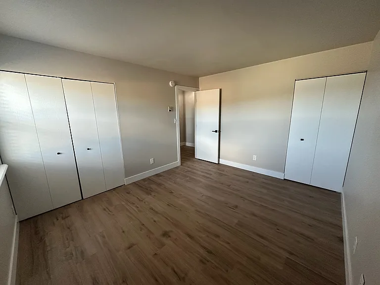 Primary bedroom with 2 closets