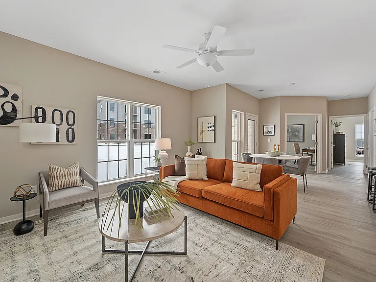 Living Room to Den and Bedroom at Vicinity