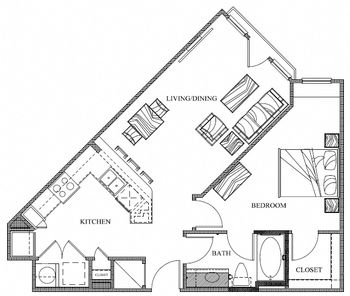 A2-108-Espresso Cabinets, Floors-Plank, View-Pool