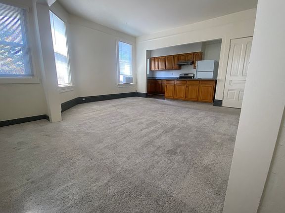 view from the office nook area into the living room