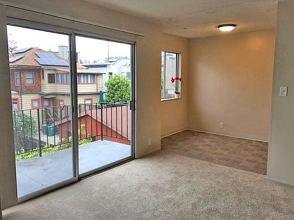 Quiet back side of building; Private deck.