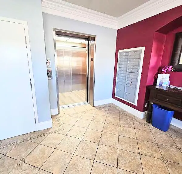 Lobby view of elevator