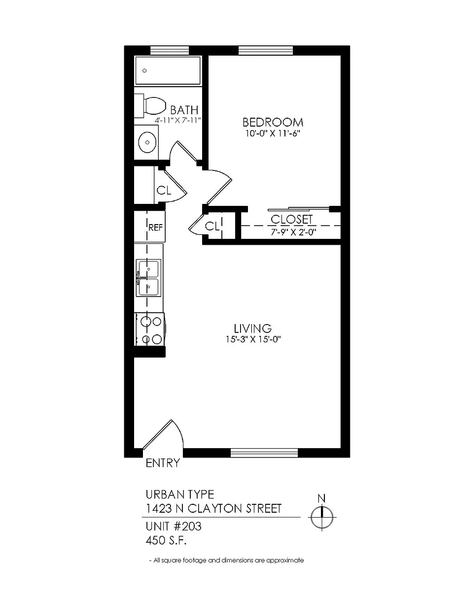 Floor plan 1 Bedroom