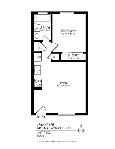 Floor plan 1 Bedroom