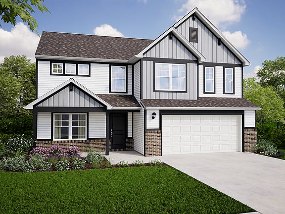 Elevation E -Shown with Brick Option A