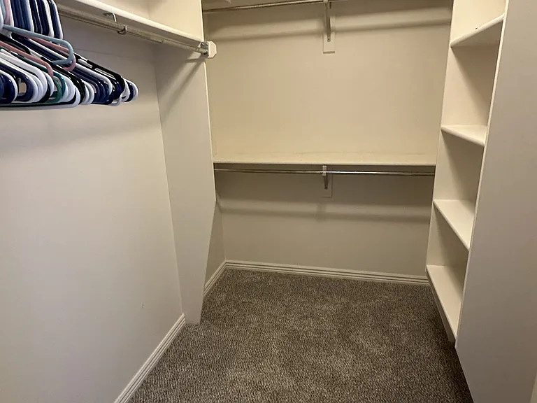 Master walk-in closet