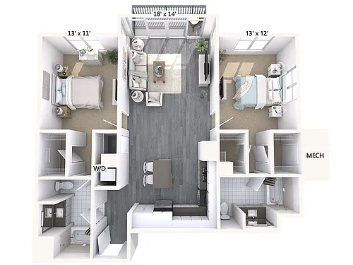 Floor plan B5-1201-mod-isle