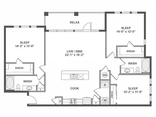 Floor plan D6