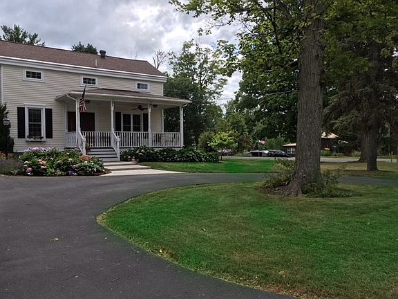 front yard, circle drive