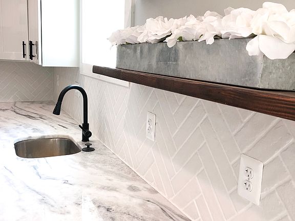 Custom floating shelves