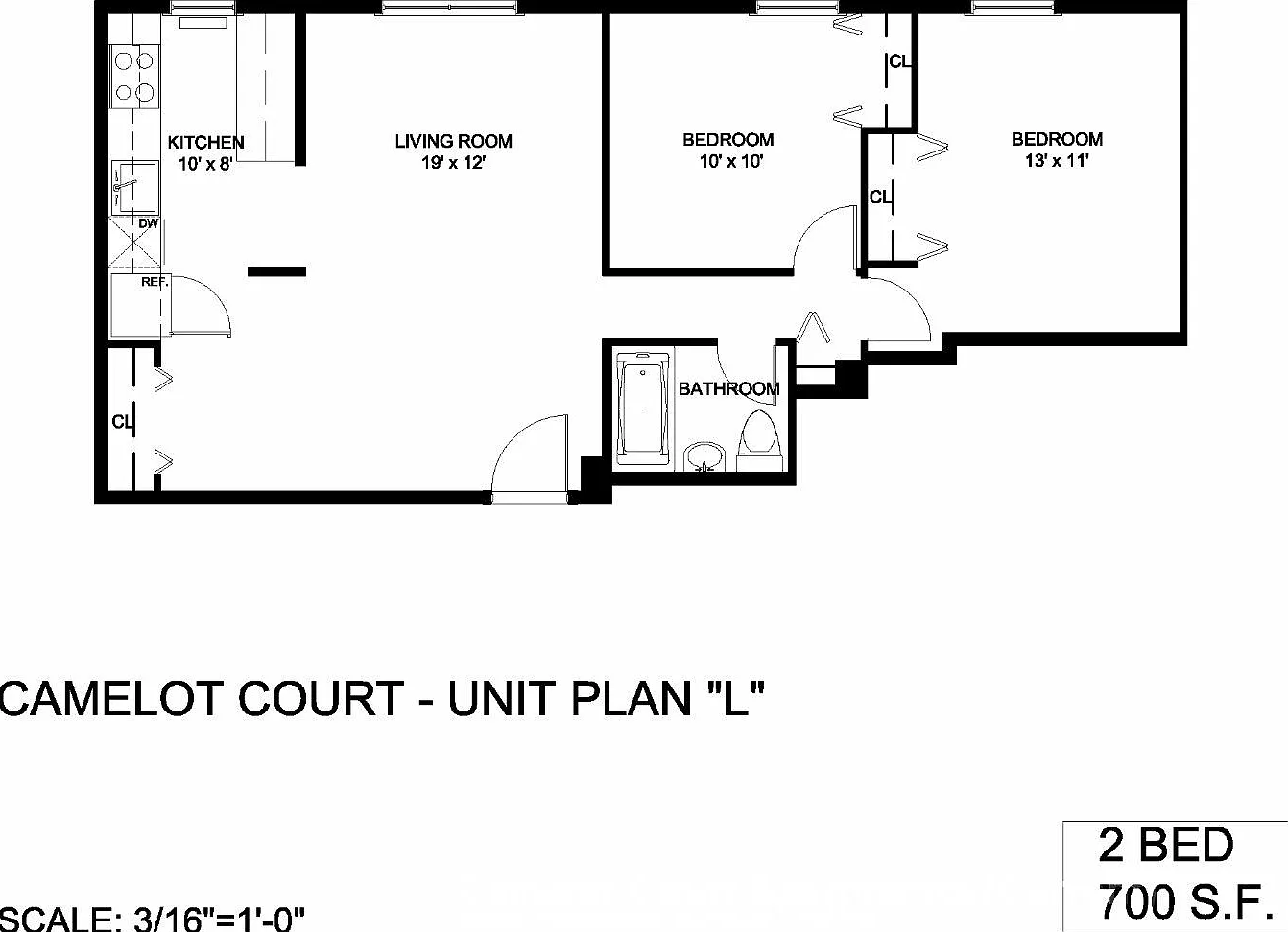 2 bed, 1.0 bath, 719 sqft, $3,982 — Photo 1