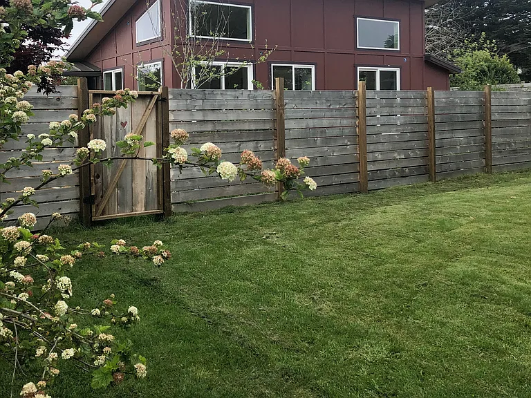 This is the second unit on the property and the fence between the two.