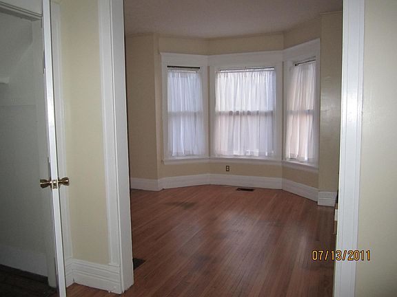 Master bedroom and living room are bay windows