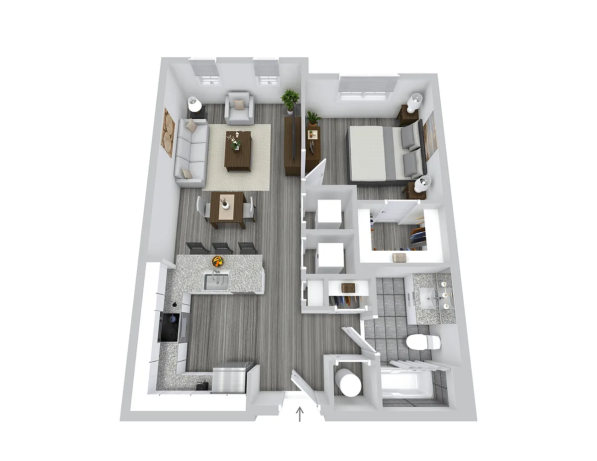 Floor plan One Bedroom