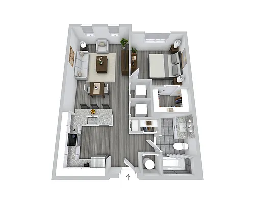 Floor plan One Bedroom