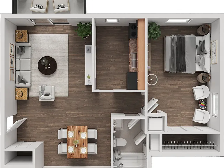 1 Bedroom 1 Bedroom