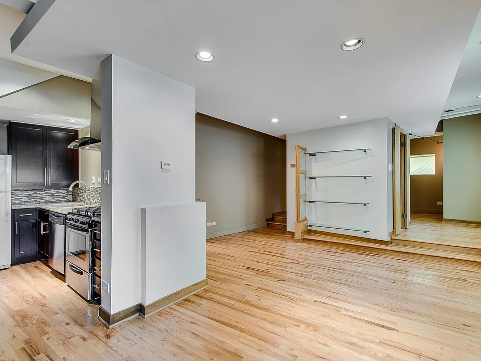 Open Floor Plan (bedroom entrance past stairs on right)