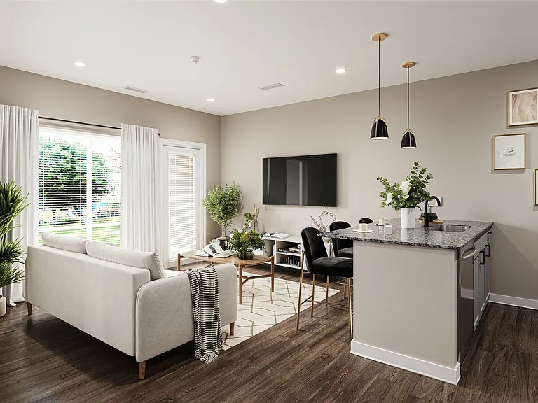 The Patent Living Room Elevated Rendering