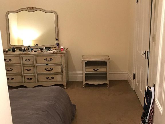 This is the bedroom that_s available. This is looking towards the entrance to the room from the walk in closet