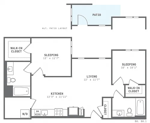 Floor plan B8
