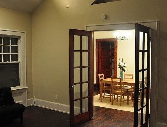 View from living room to dining room