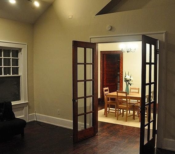View from living room to dining room