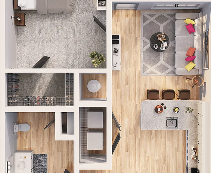 Inkwell Watters Creek - A1B Floor Plan Inkwell Watters Creek - A1B Floor Plan