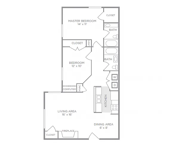 Floor plan The Azalea (East)