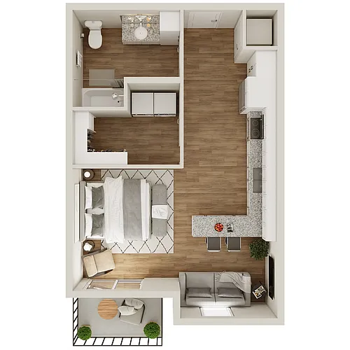 Floor plan Studio Diamond