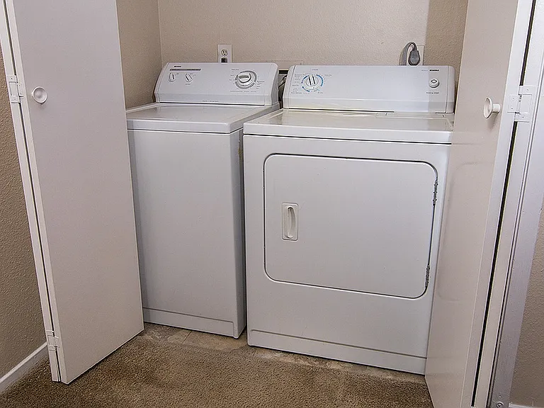 Full Size Washer and Dryer in B, C, and D Homes