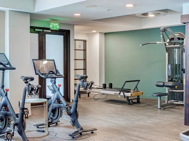 Take in some Pilates or Peloton in our newly redesigned fitness center
