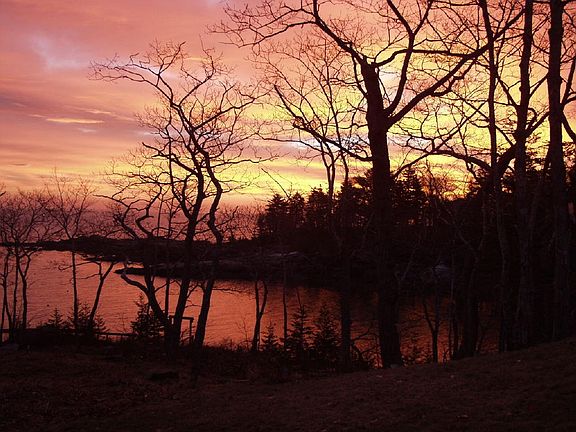 Sunrise from back porch