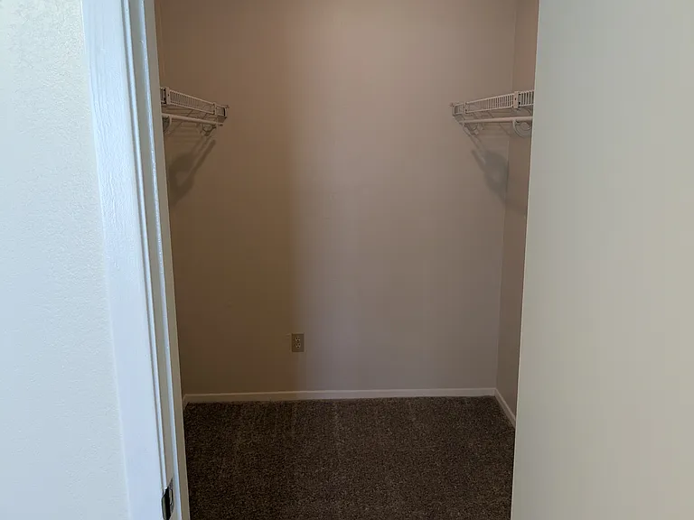 One of the master walk-in closets