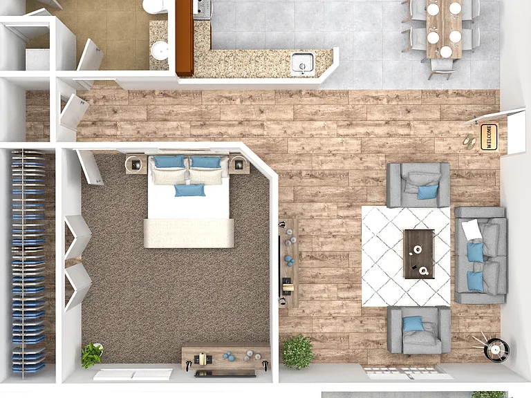 1 Bedroom 1 Bath 1 Bedroom 1 Bath